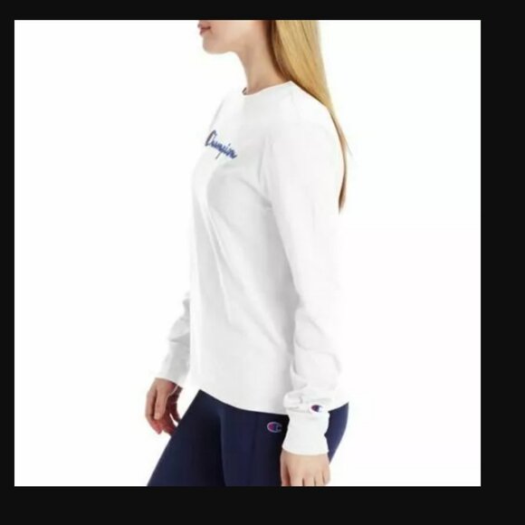 Champion Women's Long-Sleeve Tee T-Shirt 100% Cotton (M) NWOT! - Picture 3 of 11